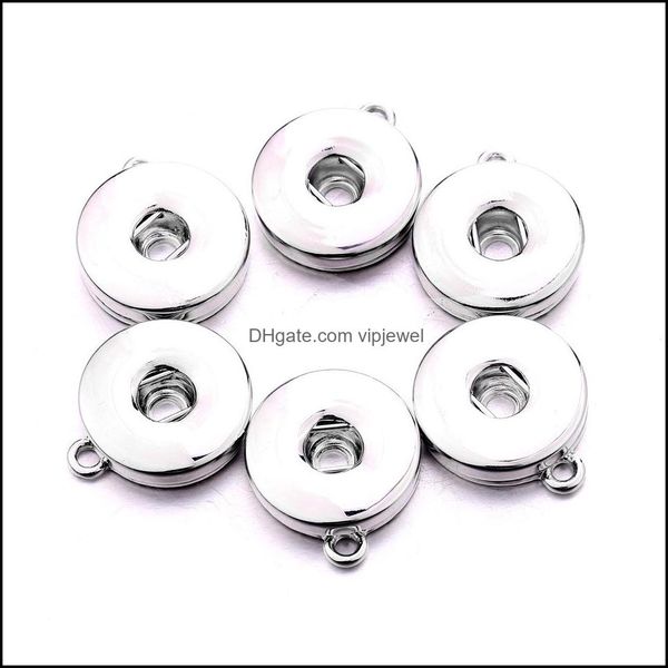 

pendant necklaces sier gold metal 18mm ginger snap button base pendant charms for diy snaps buttons necklace earrings jewelr vipjewel dhixv, Silver