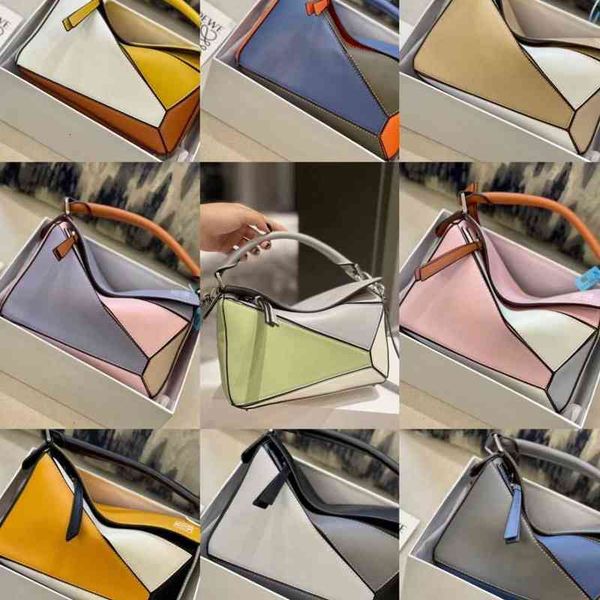

bags handbags loews saddle designer women geometric puzzle hand stitched lingg