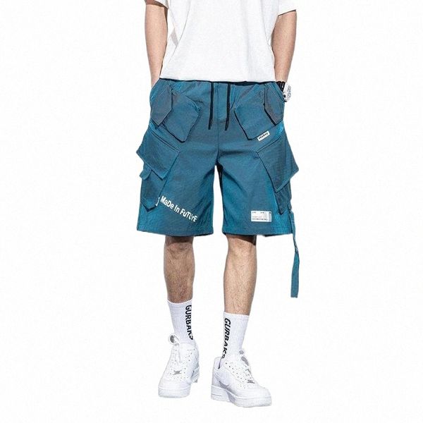 

men's shorts men's shorts mens summer street hip hop punk pants korean fashion male casual with slant pocket campus teenager weari, White;black