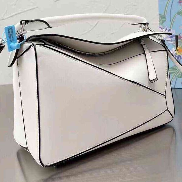 

bags handbags loews saddle designer women color contrast cow leather geometric