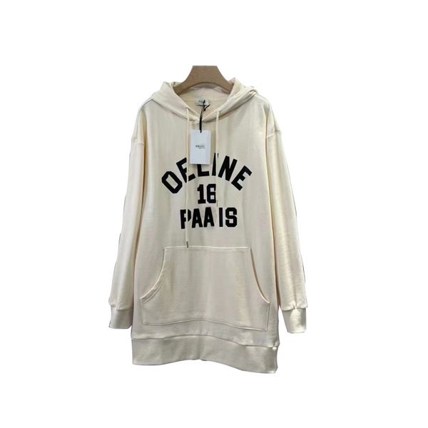 

autumn trendy women's sweater simple print fashion hoodie, Black