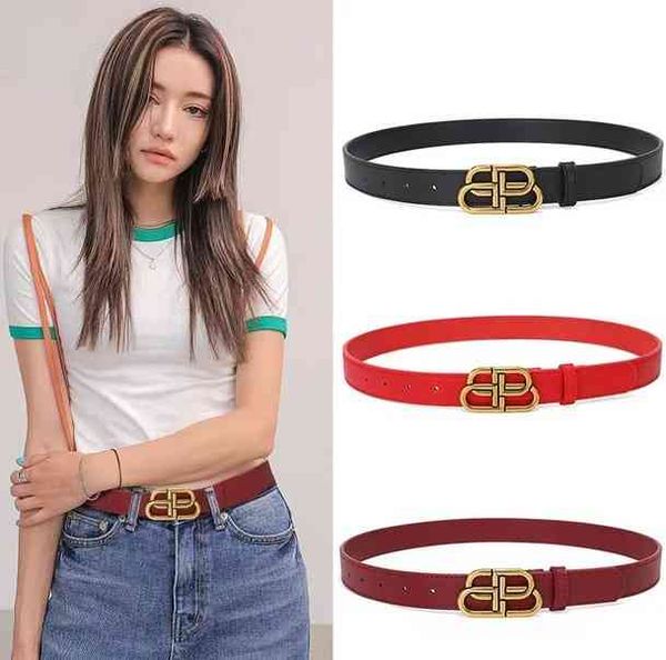 

luxury designer belts the new leather b letter is same as ins style jeans dress. it fashionable and versatile. simple belt wm, Black;brown