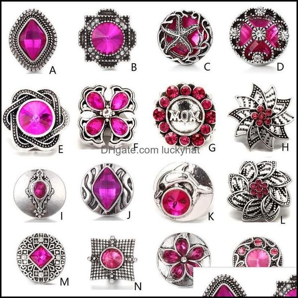 

clasps hooks noosa ginger snap crysal chunks flower hearts 18mm metal buttons diy bracelet jewelry gift drop delivery dhseller2010 dh0un