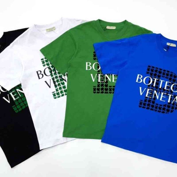 

designer t shirt bv's classic brand bottega ven bv short sleeve t-shirt net red same style high level luxury clothes loose casual star, White;black