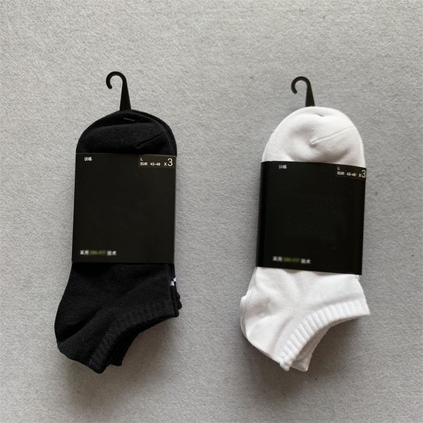 

men socks women cotton classic ankle letter breathable black white football basketball sports sock
