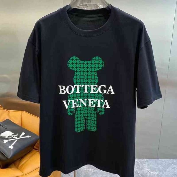 

designer t shirt bv's classic brand bottegaa shirt venetaa europe station pure cotton new trend bv print loose fashionable men's r, White;black