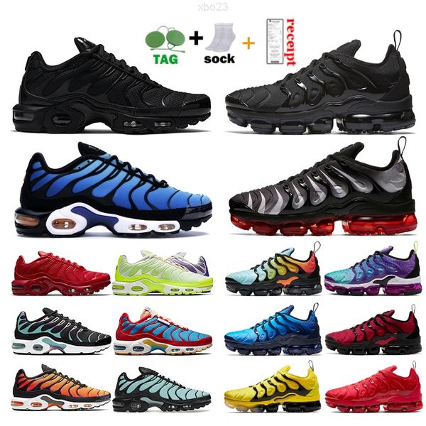 

max plus tn ultra running shoes for man women triple black white pink rise love