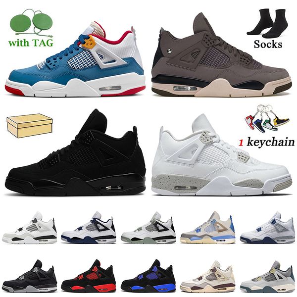 

athletic outdoor sport basketball shoes with box jumpman 4 a ma maniere 4s messy room midnight navy black cat red thunder sail white oreo wo
