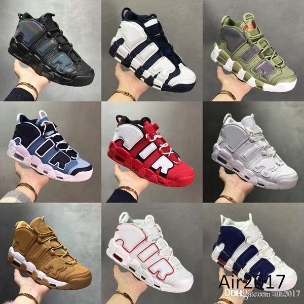 

2022 university unc blue scottie pippen shoes mens womens new more uptempos doernbecher basketball shoe split bulls hoops pack premium wheat, Black