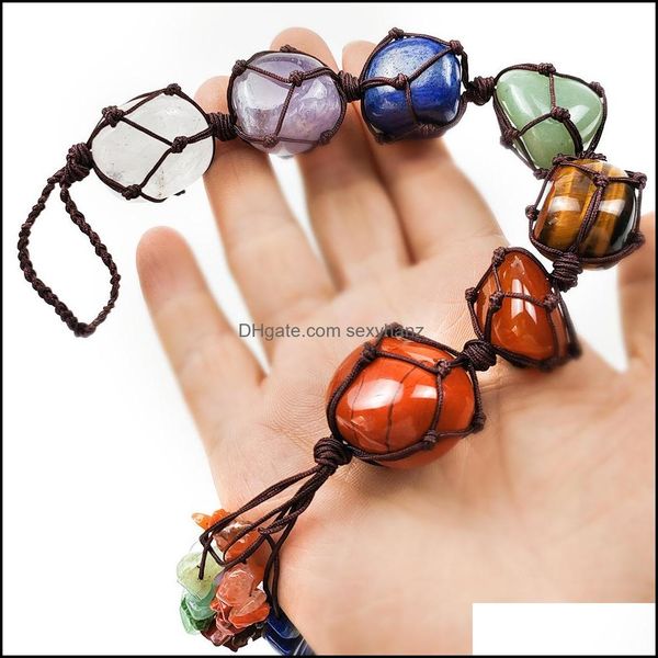 

pendant necklaces braided chakra reiki crystals healing stone pendant seven chakras holistic energy ncing polished hand piec sexyhanz dhues, Silver