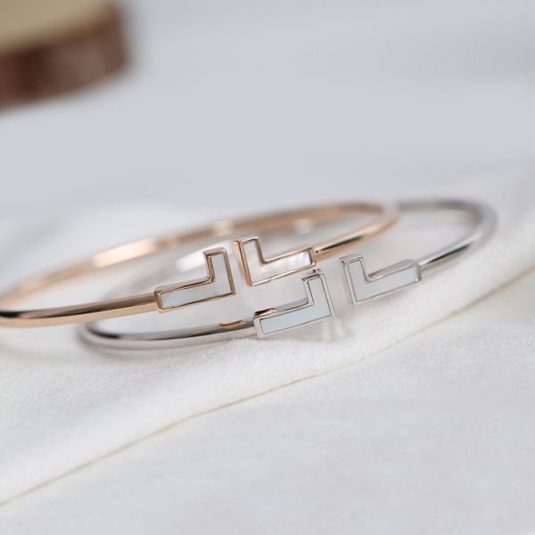 

t bracelet silver bracelets woman bangle designer braclets armband bangles braclet pulsera mujer bracciale bracciali braccialetto pulseras g, Black