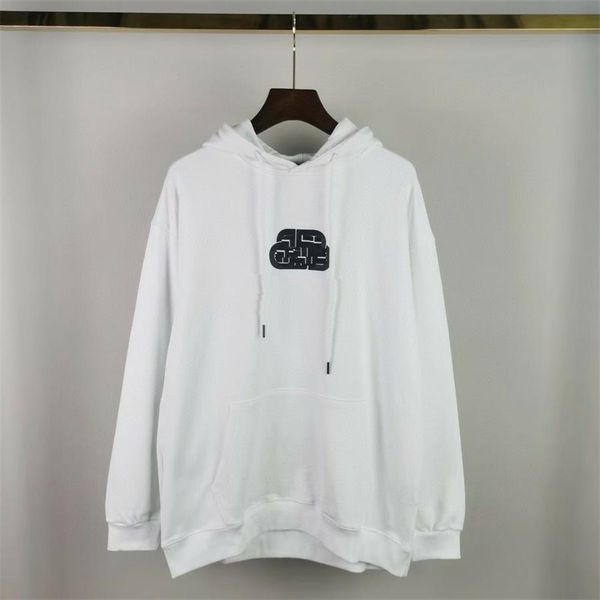 

mens hoodie pullover sweatshirts 100% cotton sweater reflective ribbon for men women long sleeve hoodies womens size m-5xl, Black
