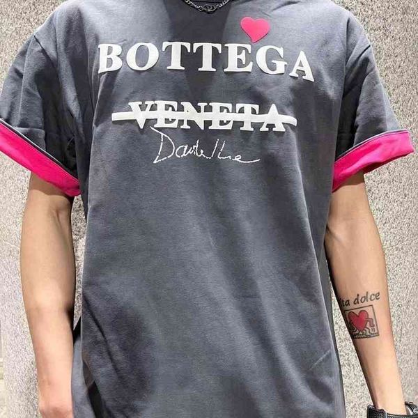 

fshion t shirt bv's designer shirts bottega ven europe station men and women's bv short sleeve t-shirt business leisure sports fas, White