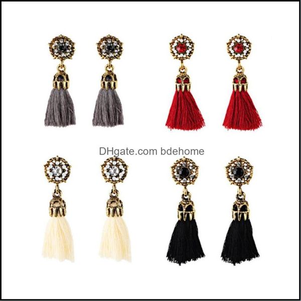 

dangle chandelier vintage glitter tassel earrings for women in four colors are a versatile winter accessory drop delivery 20 bdehome dhd4q, Silver