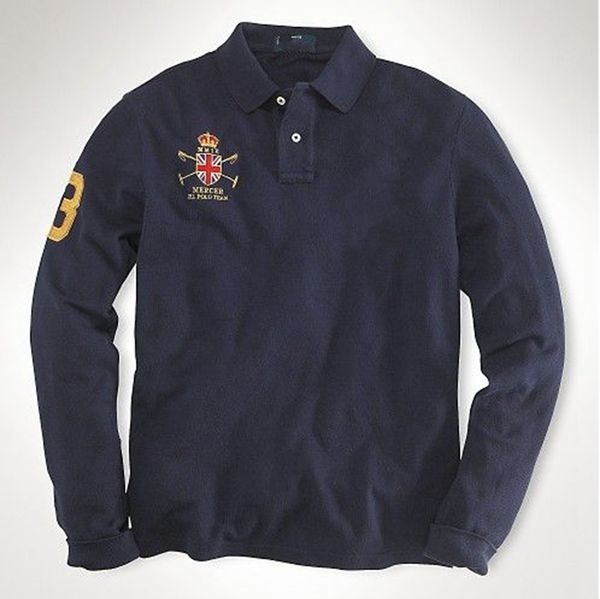 

wholesale 2030 fall/winter new polos shirts european and american men's long sleeve bear casual colorblock cotton large size embroidere, White;black