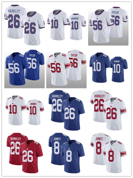 

football jersey new york''giants''men''nfl''women youtheli manning lawrence taylor daniel jones saqu, Black;red