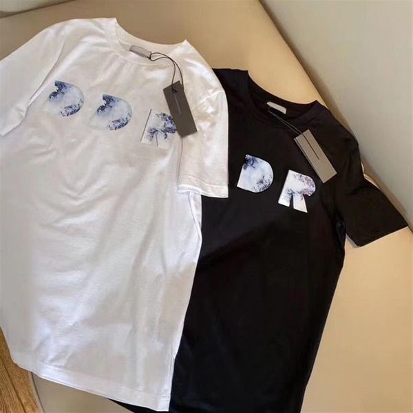 

20ss summer designer t shirt men tee women casual tshirts letter damaged printed short sleeve homme clothing s-2xl228t, White;black