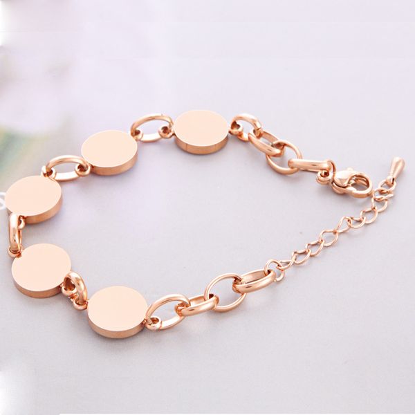 

new fashion design roman numbers circle charm bracelet for women gift, Golden;silver