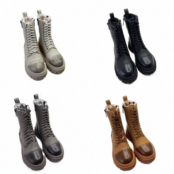 

boots paris family winter fashion womens boots high heels designer luxury flat bottom platform zipper leather rois chelsea ankle martin nylo, Black