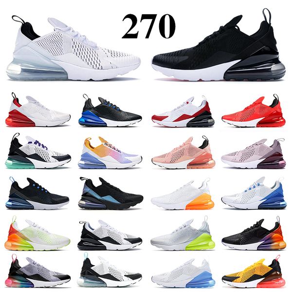 

270 270s women men running shoes triple white black oreo p bule volt coral stardust university red des chaussures outdoor mens trainers spor