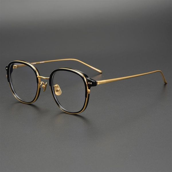 

2019 new pure titanium glasses frame men retro women round prescription eyeglasses harry vintage potter myopia optical frames eyewear273h, Silver