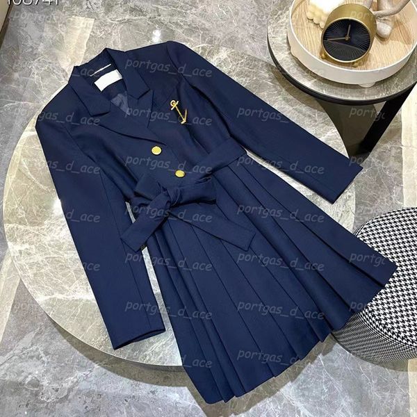 

vintage womens blazers coats autumn spring long sleeve suit coat ins fashion street style navy blazer dress, Black