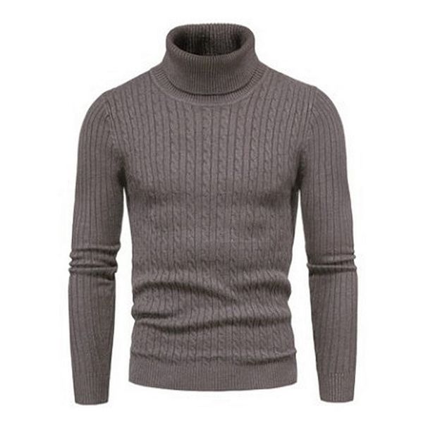 

men's vests wenyujh casual men winter solid color turtle neck long sleeve twist knitted slim sweater sweaters pullover mens knitwear 22, Black;white