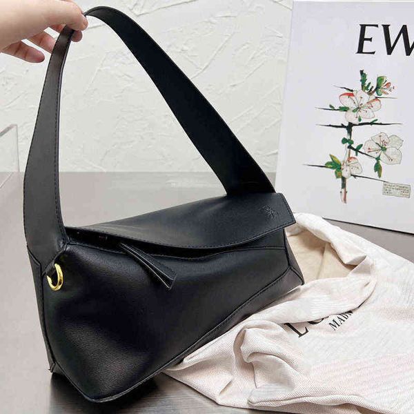 

designer handbag women loewss's bags color matching underarm geometry includin