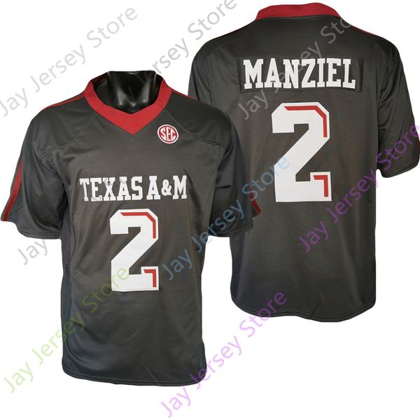 

jersey 2022 new ncaa texas a m aggies football jersey 2 johnny manziel college black size youth adult