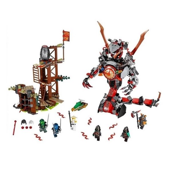 

compatible lepinlys ninjagoes building blocks bella 10583 iron doom ninjas mini digital set children toy lj200928207a