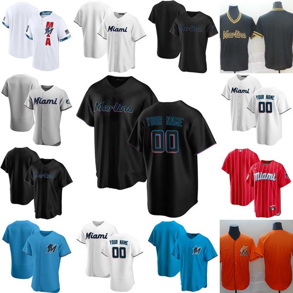 

baseball jerseys custom jersey mens women youth miami''marlins''29 nick neidert 19 miguel rojas 34 magneuris sierra 17 c, Blue;black