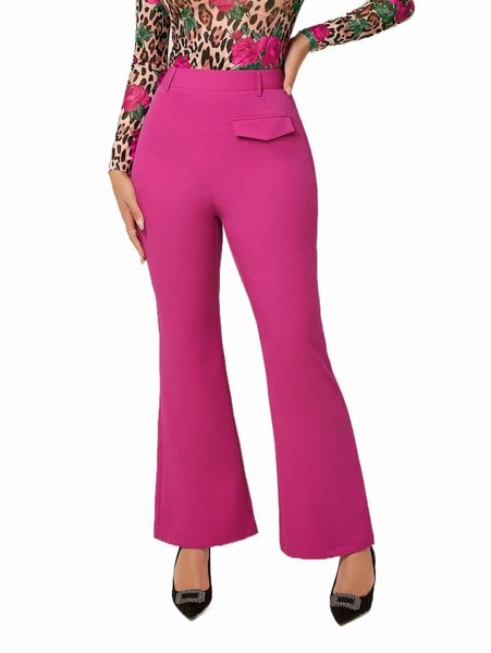 

women's pants & capris high waist flare leg pants m8wo#, Black;white