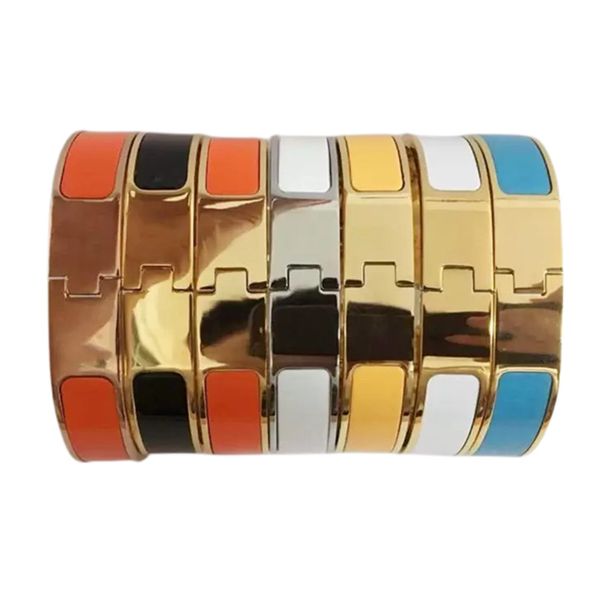 

bracelets bangle designer jewelry bracelet designer stainless steel man mens 18 color gold buckle 17/19 size for men and woman fashion jewel, Black