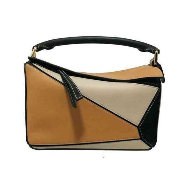 

designer handbag bags loews handbags 2022 lingge splicing geometric mini leath