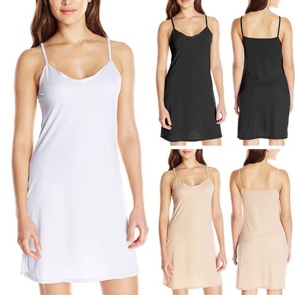 

casual dresses womens sling solid short dress sleeveless casual slip under dress holiday summer 220829, Black;gray