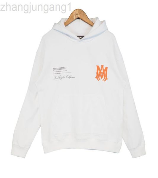 

22sss fashion designer hoodie amirs autumn and winter men's street bombing sweater trendy sign for man and women, Black
