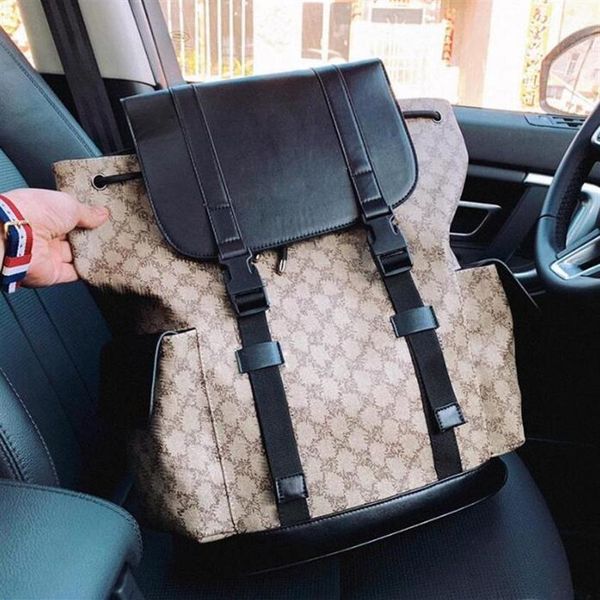 

2021 large capacity backpack mens luxury bookbag tiger leopard head schoolbag leather bumbag day pack travel bag sport back2390