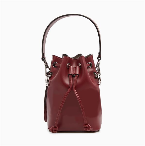 

shoulder bags mini bucket crossbody shoulder handbag women's fashion genuine leather handbags wholesale removable shoulders strap desig