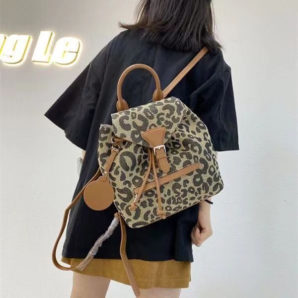 

hbp leopard backpack womens schoolbag shoulde bags fashion crossbody girls backpacks with large capacity
