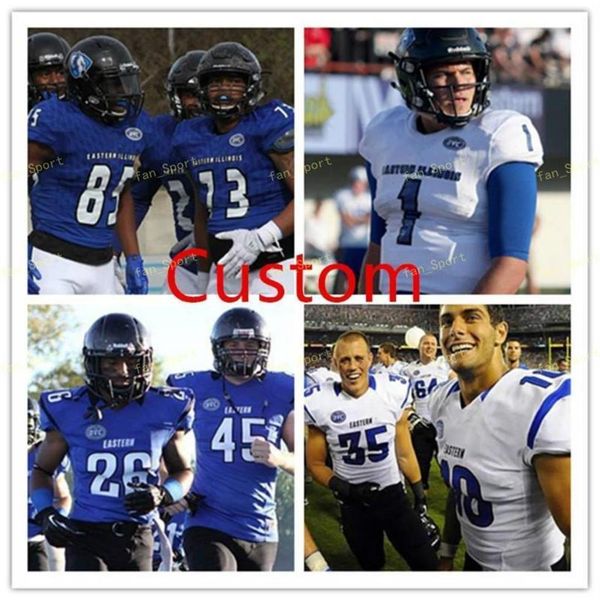 

ncaa college jerseys eastern illinois panthers 10 jimmy garoppolo 18 sean payton tony romo erik lora pete catan collin seibert din260t, Black