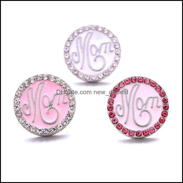 

clasps hooks rhinestone gadget fastener 18mm snap button clasp pink love mom charms for snaps jewelry findings suppliers newdhdhs9w