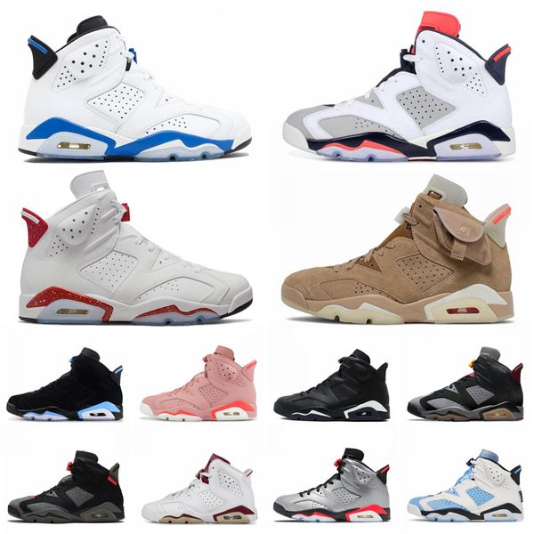 

jumpman 6 men women basketball shoes 6s unc white red oreo british khaki olive black cat bordeaux bred mens trainers sports sneakers