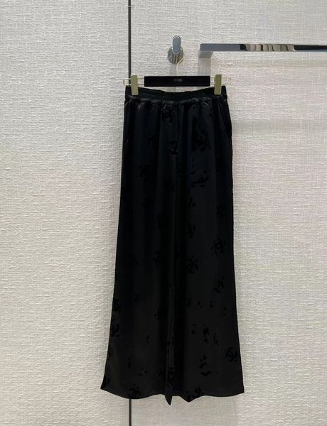 

runway pants 2022 new autumn fashion designer wide leg brand same style luxury women's trousers 0830-12, Black;white