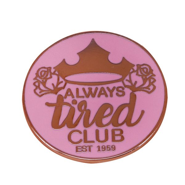 

funny tired pink badge chronic illness and sleep lover decor, Blue