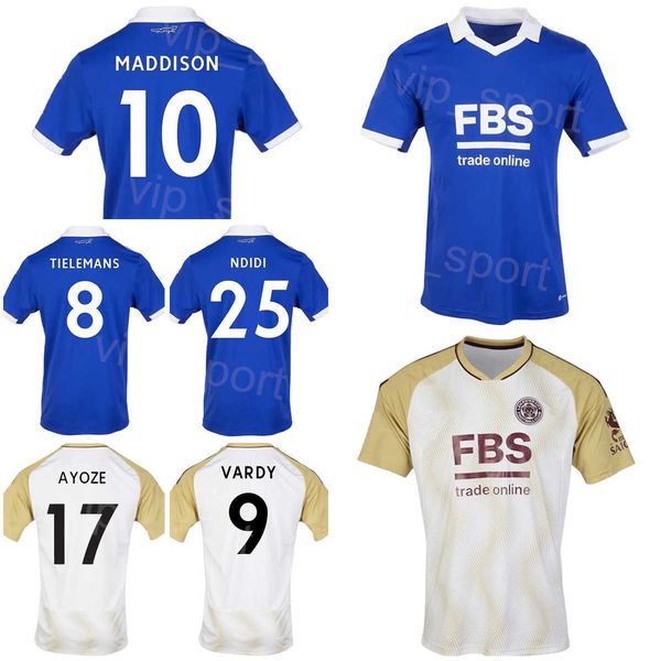 

2022-23 leicester soccer city 27 timothy castagne jerseys 8 youri tielemans 20 patson daka 9 jamie vardy 10 james maddison football shirt ki, Black;yellow