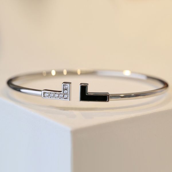

t bracelet bracelet de luxe gold bangle braclets woman designer armband bangles braclet pulsera mujer bracciale bracciali braccialetto pulse, Black