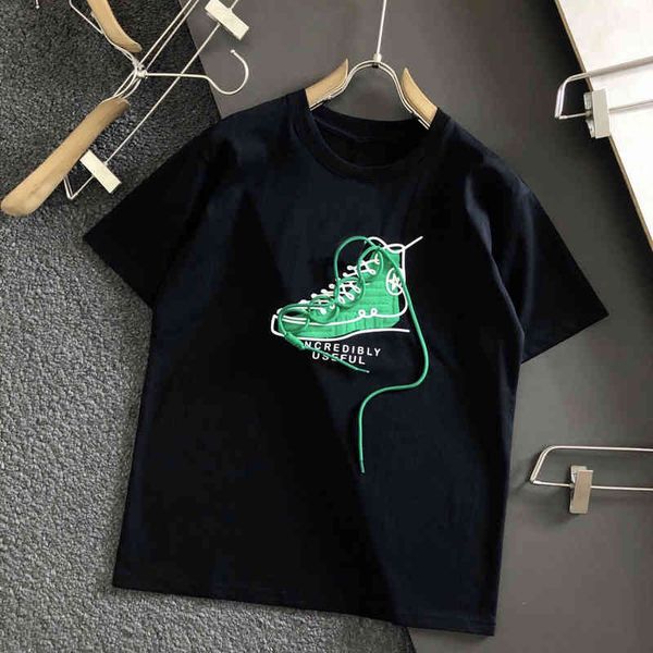 

t shirt fshion bv's designer shirts bottega ven 2022 european station new bv and shoes design versatile trend short sleeve round neck m, White;black