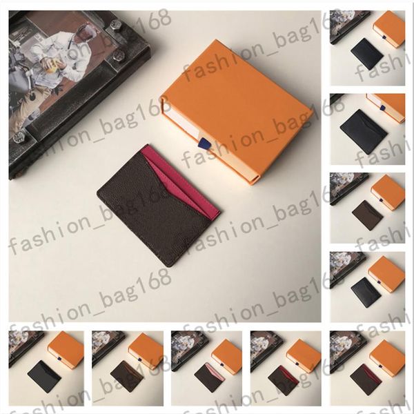 

whole fashion women canvas credit card holders borwn flowers letters leather men mini wallet designer pure color black wi2346, Brown;gray