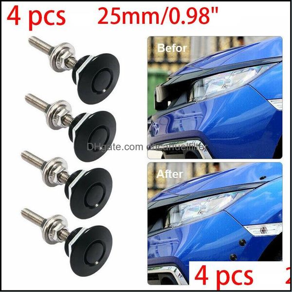 

hoods 4pcs 25mm/0.98" push button billet hood pins lock clip kit engine bonnets aluminum car quick drop delivery 2021 mobiles mo dhkpf