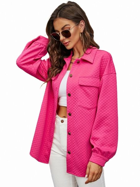 

women's down & parkas quilted detail flap pocket drop shoulder coat y5fu#, Black